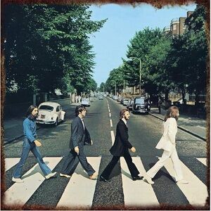The Beatles Abbey Road Metal Sign | Vandor | Iconic Album Art Decor